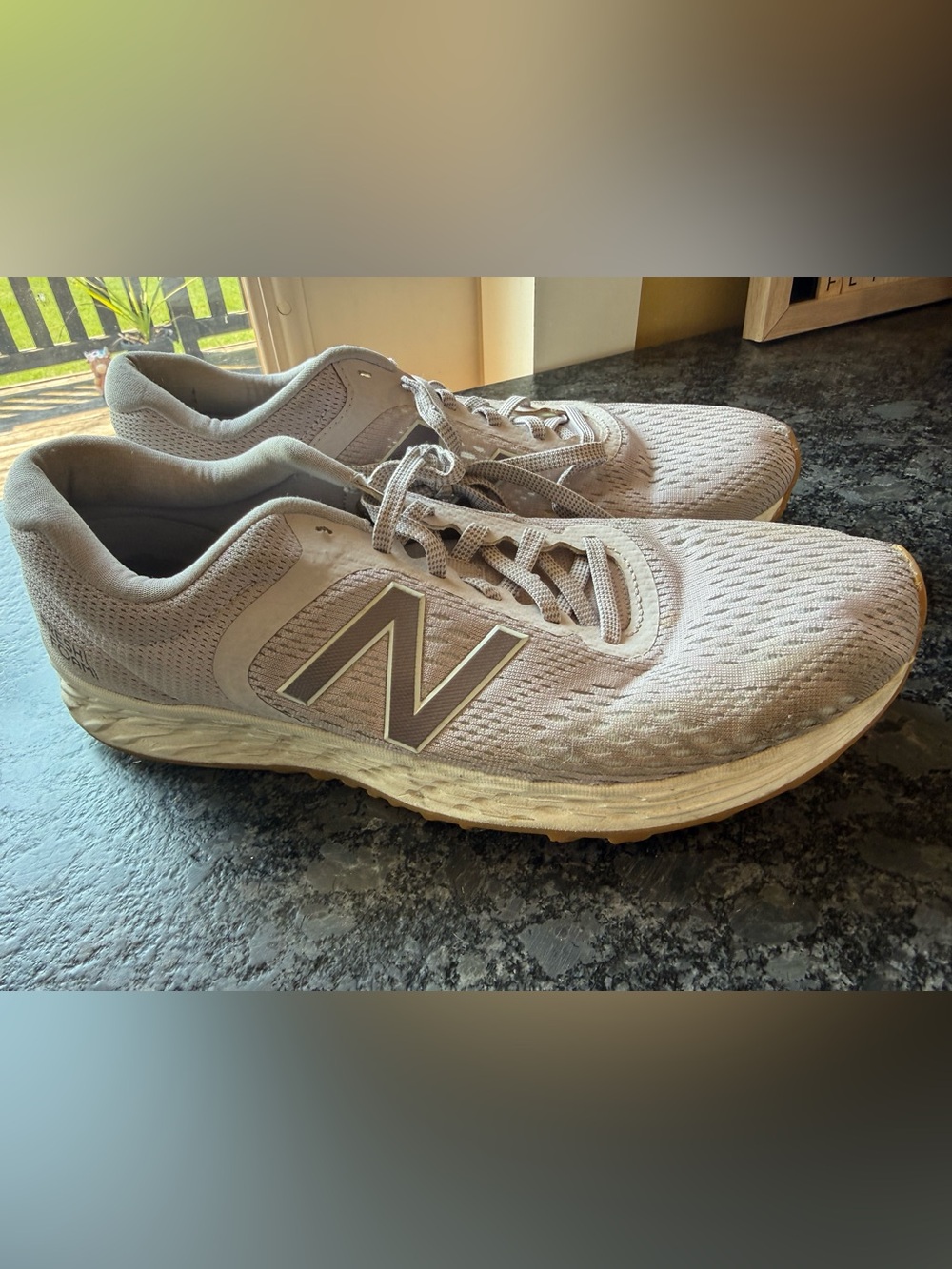 New Balance Men’s Running Sneakers — Light Taupe